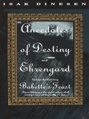 cover image of Anecdotes of Destiny and Ehrengard